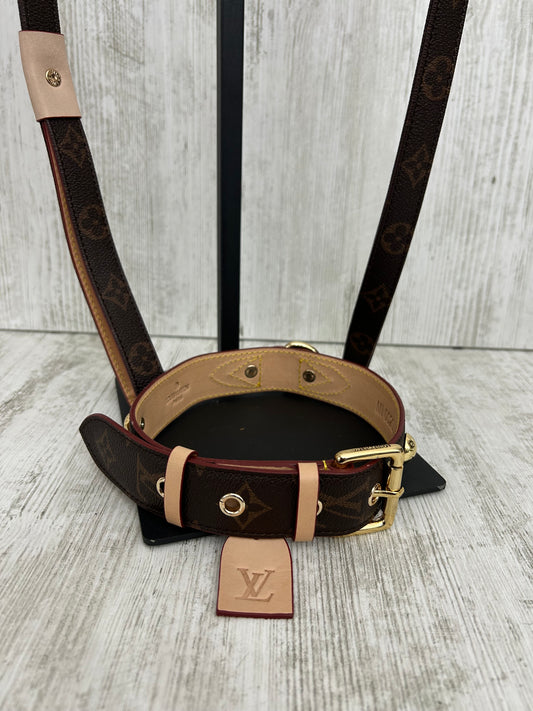 Louis Vuitton Dogs Leash Skin Set big size