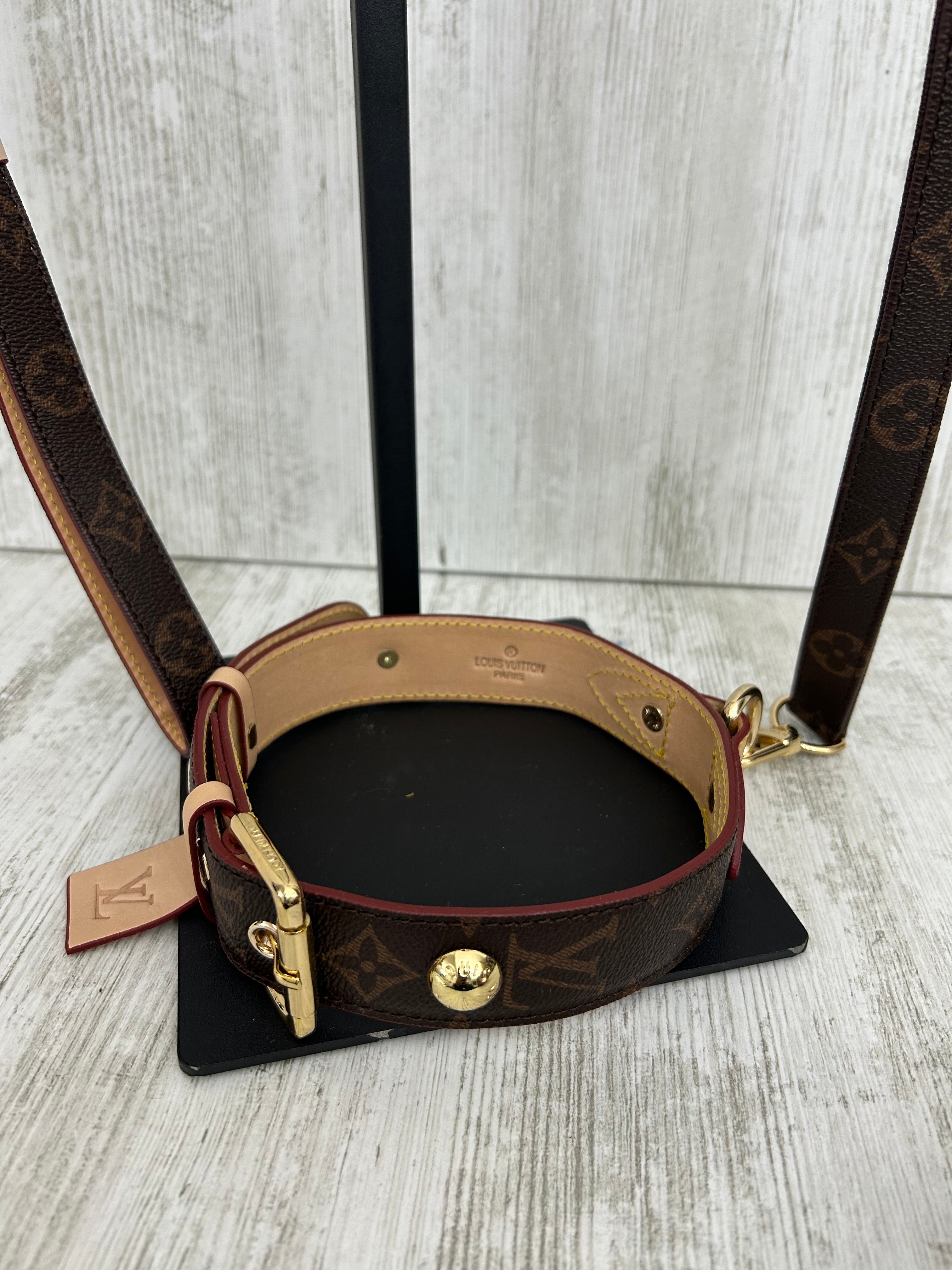 Louis Vuitton Dogs Leash Skin Set big size